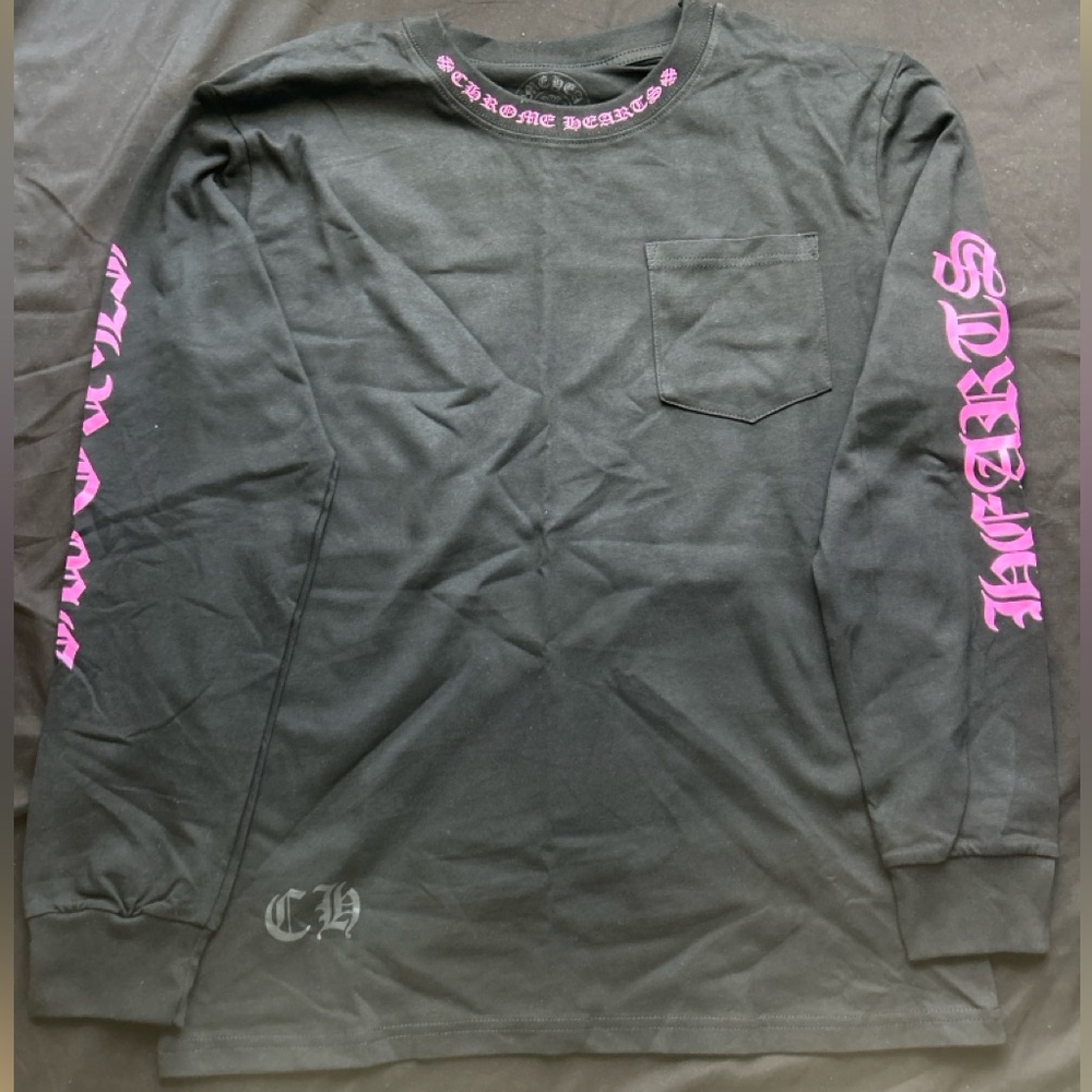 Chrome hearts long sleeve black and pink